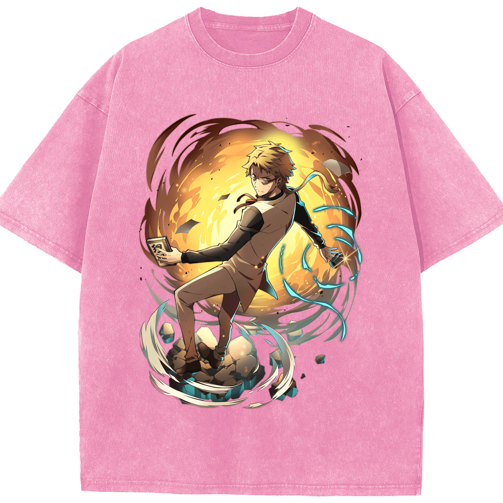 （画像用） 文豪ストレイドッグス Bungo Stray Dogs 綿100% ヴィンテージ風 半袖Tシャツ（フロントプリント）